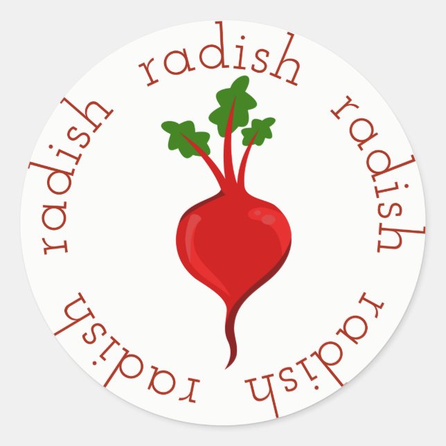 Adesivo Redondo Radish Rounds (Frente)