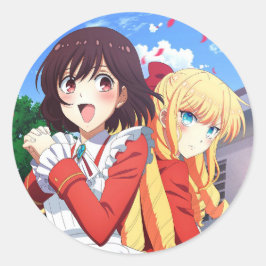 Adesivo Redondo Rae x Claire | Estou apaixonado por The Villainess