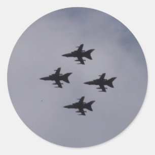 Adesivo Redondo RAF Tornados