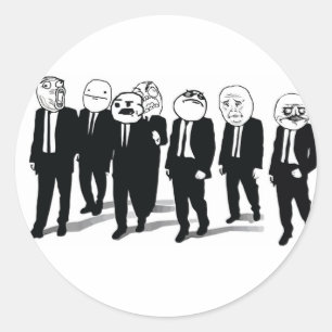 Adesivo Redondo Rage Gang Round Stickers