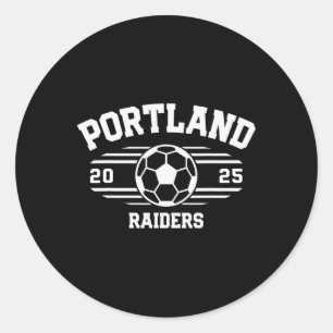 Adesivo Redondo Raiders de Portland Futebol Projeto de Lei 2025