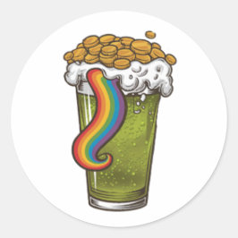 Adesivo Redondo Rainbow Brew
