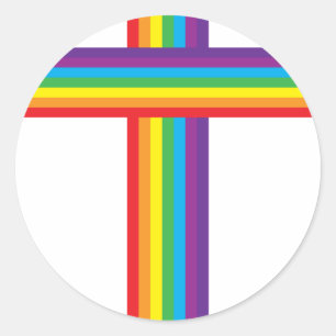 Adesivo Redondo Rainbow CROSS