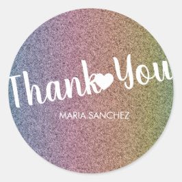 Adesivo Redondo Rainbow Faux Glitter Patterno Nail Hair Business