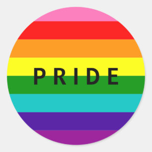 Adesivo Redondo Rainbow, Gay e simpatizantes
