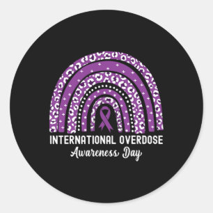 Adesivo Redondo Rainbow Leopardo - Sensibilização Internacional pa