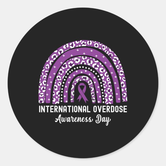 Adesivo Redondo Rainbow Leopardo - Sensibilização Internacional pa (Frente)