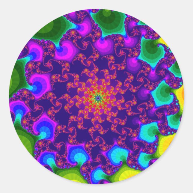 Adesivo Redondo Rainbow Marigold (Frente)