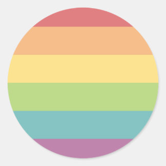 Adesivo Redondo Rainbow Pride Stickers