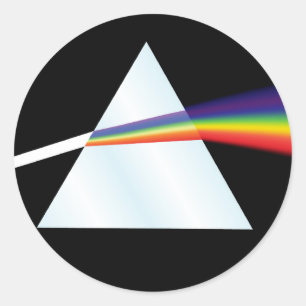 Adesivo Redondo Rainbow Prism Sticker