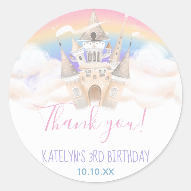 Adesivo Redondo Rainbow Round Sticker (Frente)