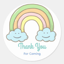 Rainbow Smiling Cloud Obrigado