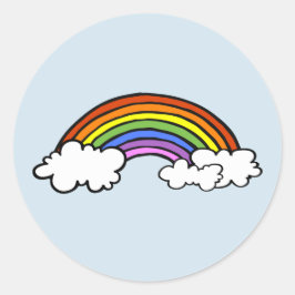 Adesivo Redondo Rainbow Sticker