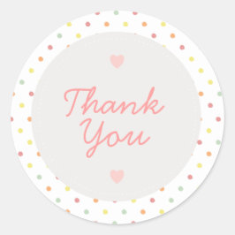 Adesivo Redondo Rainbow & Sunshine Sticker - Obrigados