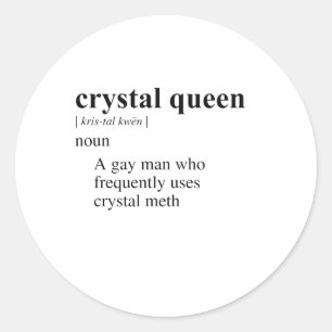 ADESIVO REDONDO RAINHA CRISTAL