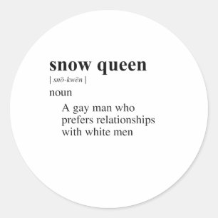 ADESIVO REDONDO RAINHA DA NEVE