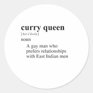 ADESIVO REDONDO RAINHA DE CURRY