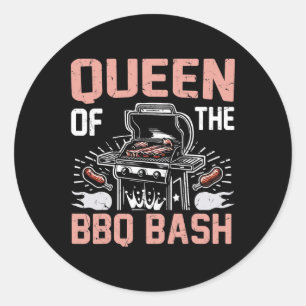 Adesivo Redondo Rainha Do Churrasco Bysh Bbq Party