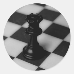 Adesivo Redondo rainha do xadrez