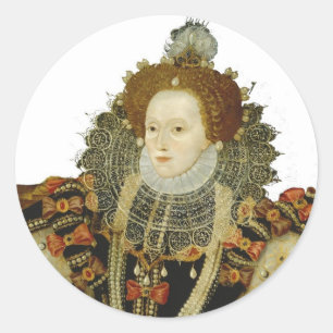 Adesivo Redondo Rainha Elizabeth I