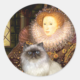 Adesivo Redondo Rainha- gato Himalaio 7