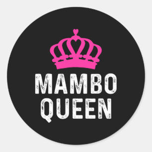 Adesivo Redondo Rainha Mambo - Dançarino Mambo Dançando Presente P