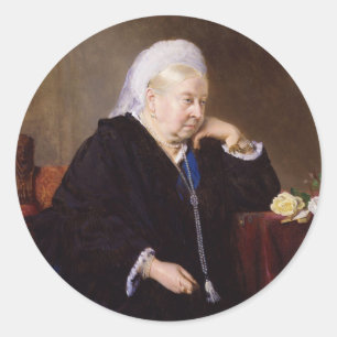 Adesivo Redondo Rainha Victoria por Heinrich von Angeli