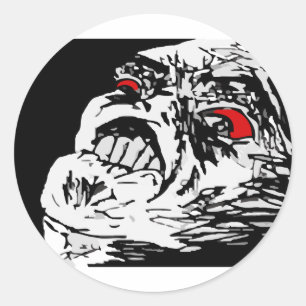 Adesivo Redondo Raiva mega