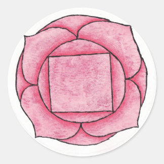 Adesivo Redondo Raiz Chakra