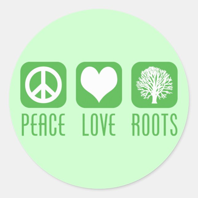 ADESIVO REDONDO RAÍZES DE AMOR DE PAZ (Frente)
