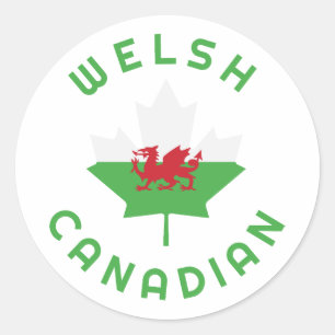 Adesivo Redondo Raízes galesas canadianas