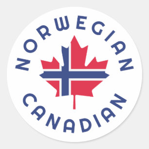 Adesivo Redondo Raízes Norueguesas Canadenses