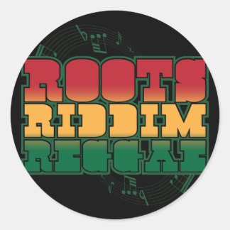 Adesivo Redondo Raízes Riddim Reggae