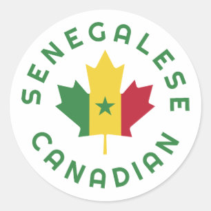 Adesivo Redondo Raízes senegalesas canadenses