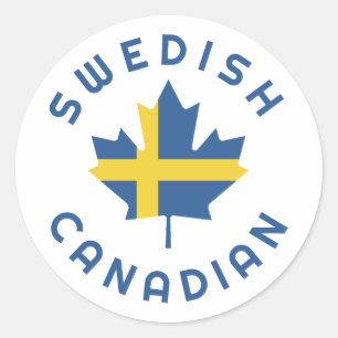 Adesivo Redondo Raízes Suecas Canadenses