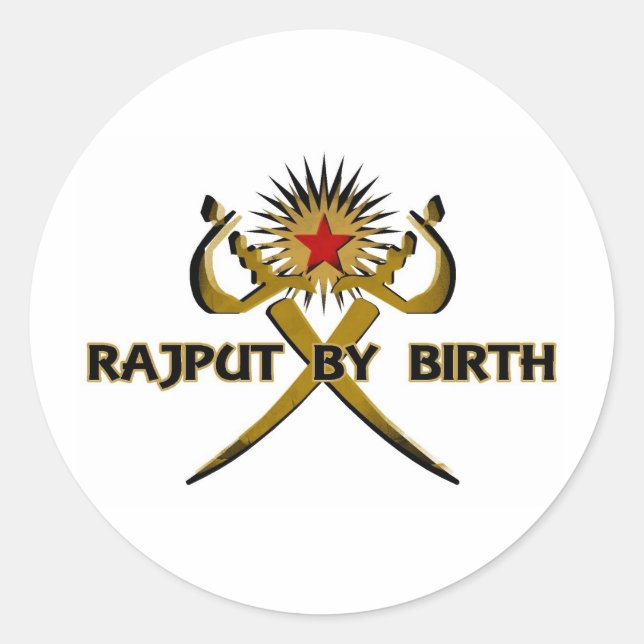 Adesivo Redondo Rajput Por Birth Sun-Star (Frente)