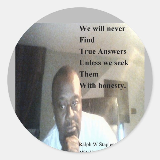 Adesivo Redondo Ralph Wisden Staples (Frente)