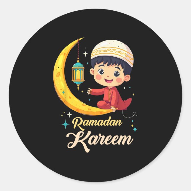 Adesivo Redondo Ramadan Kareem (Frente)