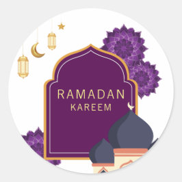 Adesivo Redondo Ramadan Kareem