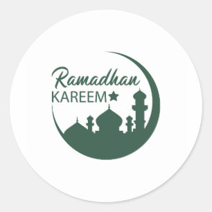 Adesivo Redondo Ramadan Kareem
