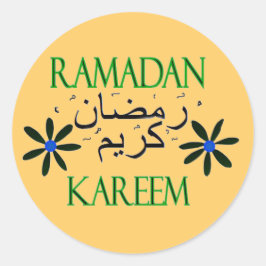 Adesivo Redondo Ramadan Kareem