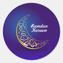 Adesivo Redondo Ramadan Kareem
