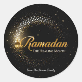 Adesivo Redondo Ramadan Kareem theme gift Sticker for celebration