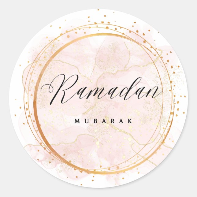 ADESIVO REDONDO RAMADAN MUBARAK (Frente)