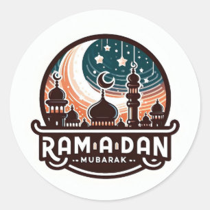 Adesivo Redondo Ramadan Mubarak