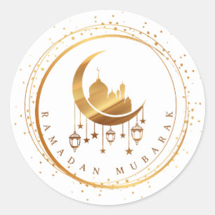 Adesivo Redondo Ramadan Mubarak Sticker