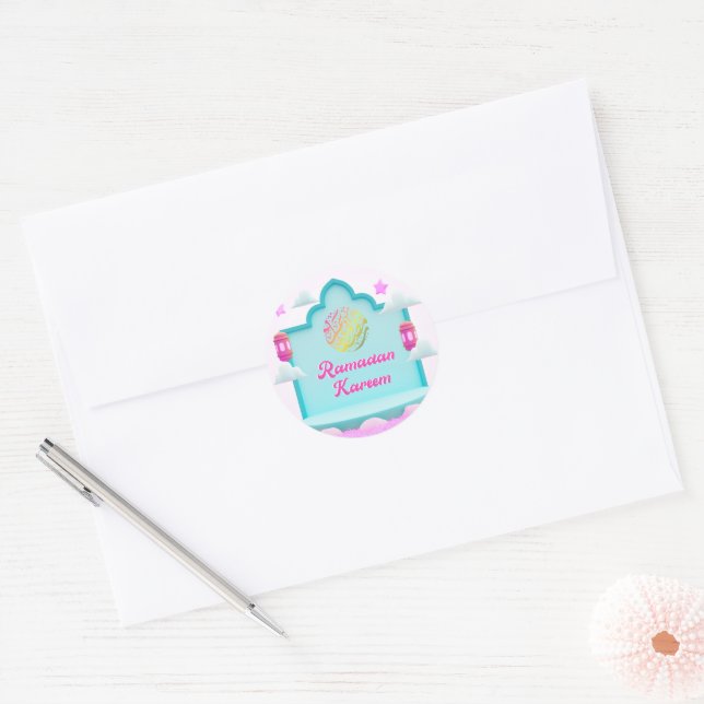 Adesivo Redondo Ramadan Sticker (Envelope)