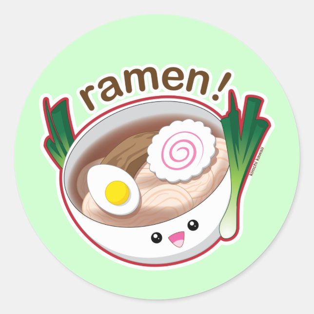 Adesivo Redondo Ramen! (Frente)