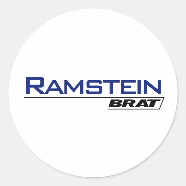 Adesivo Redondo Ramstein Brat - A001L (Frente)