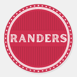 Adesivo Redondo Randers City Pride Emblem – Danish Identity